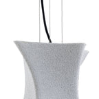 M5071 Twist Pendant 1 Light E27 Cement Effect/Polished Chrome