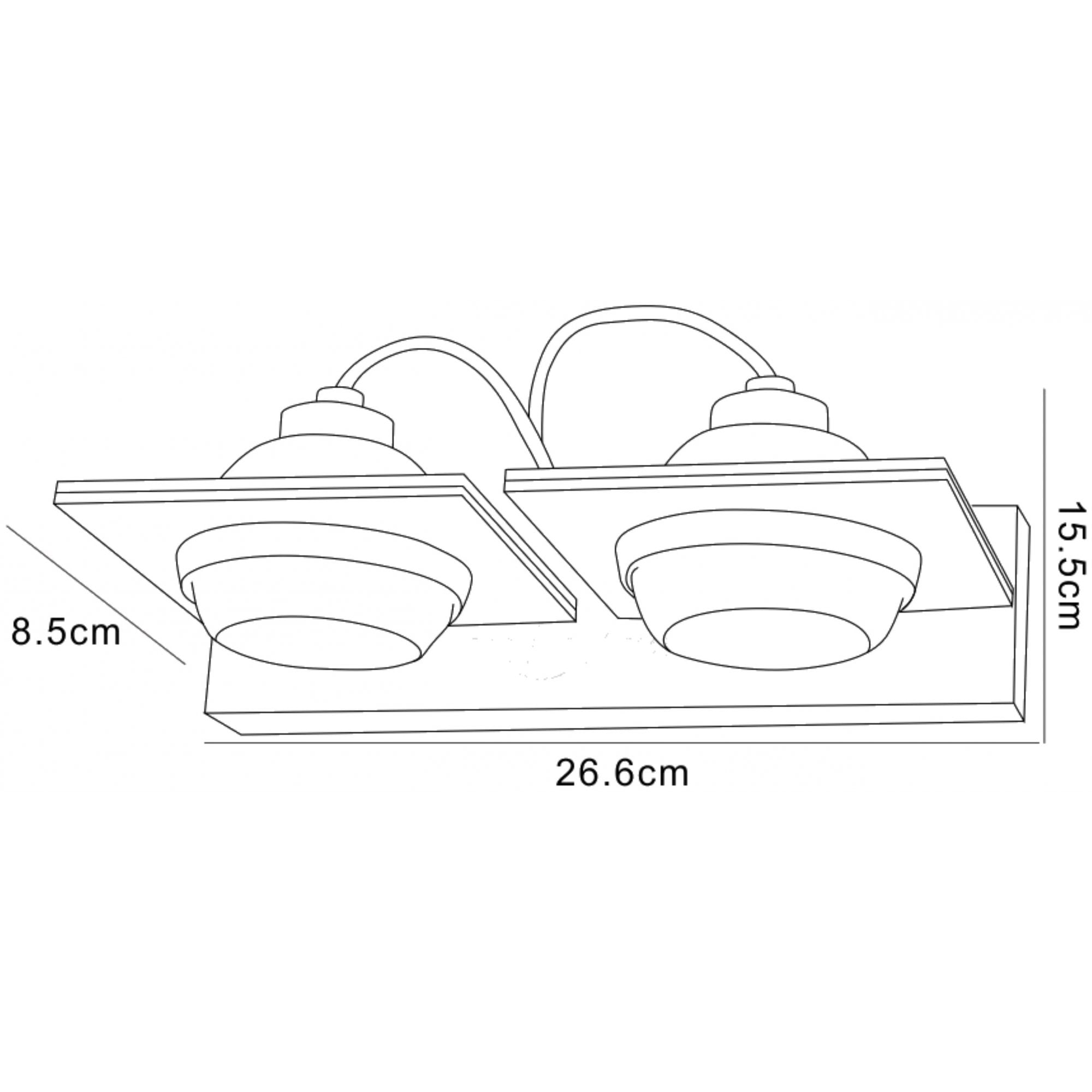 M40006 Ull Wall Lamp 2 Light G9 Silver Grey