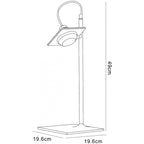 M40008 Ull Table Lamp 1 Light G9 Silver Grey