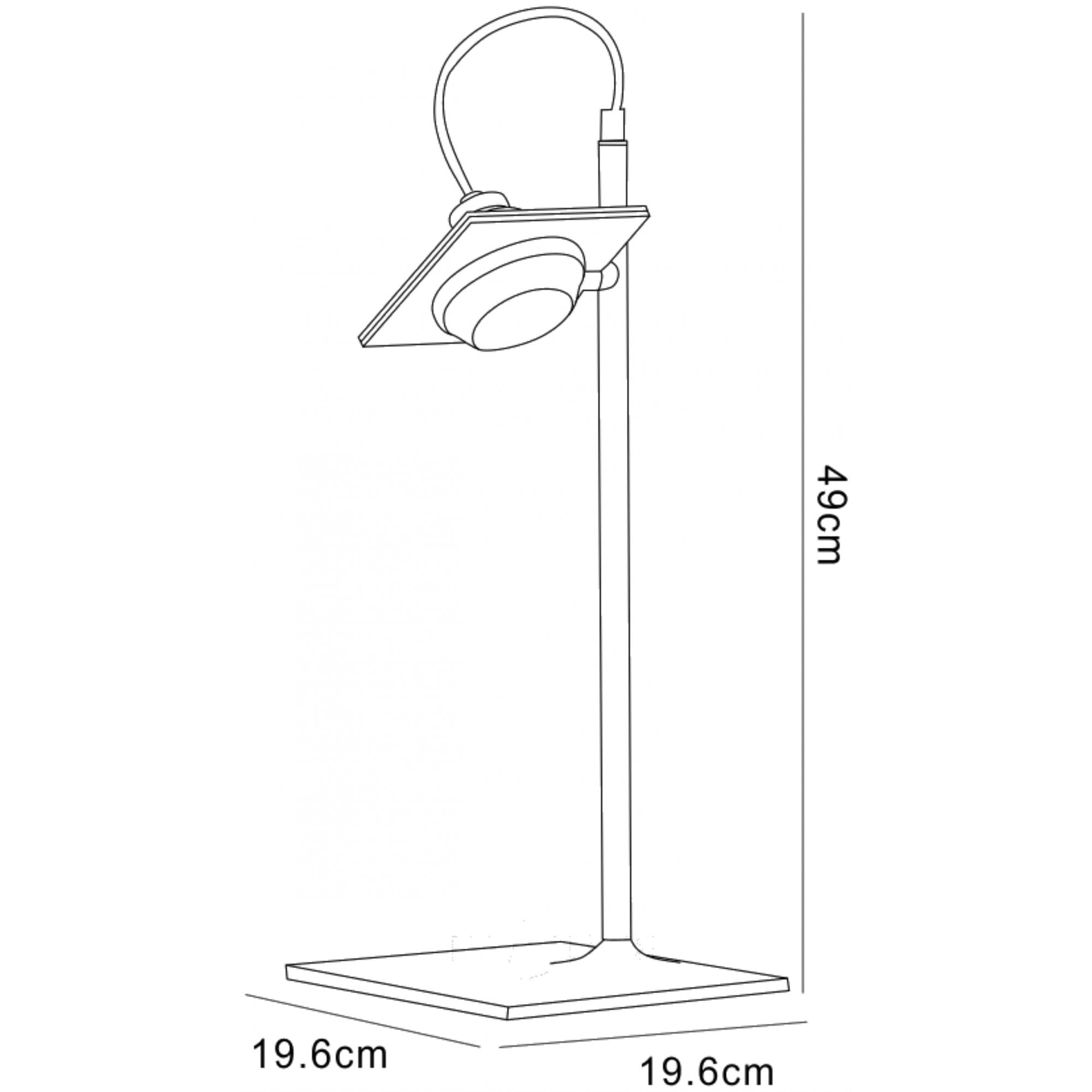 M40008 Ull Table Lamp 1 Light G9 Silver Grey
