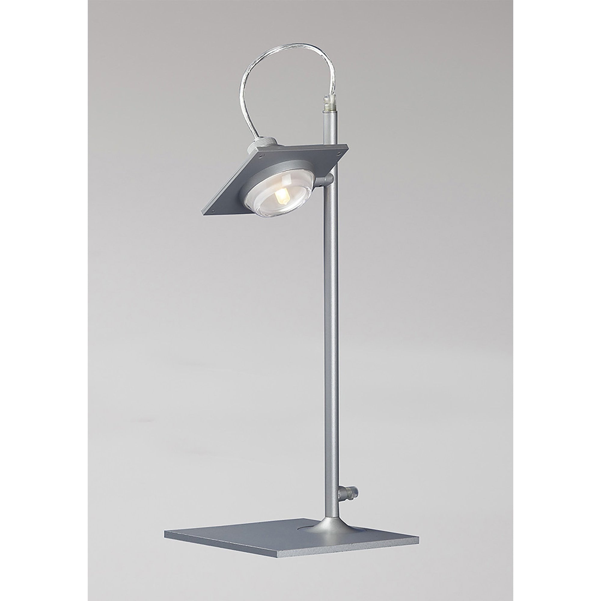 M40008 Ull Table Lamp 1 Light G9 Silver Grey