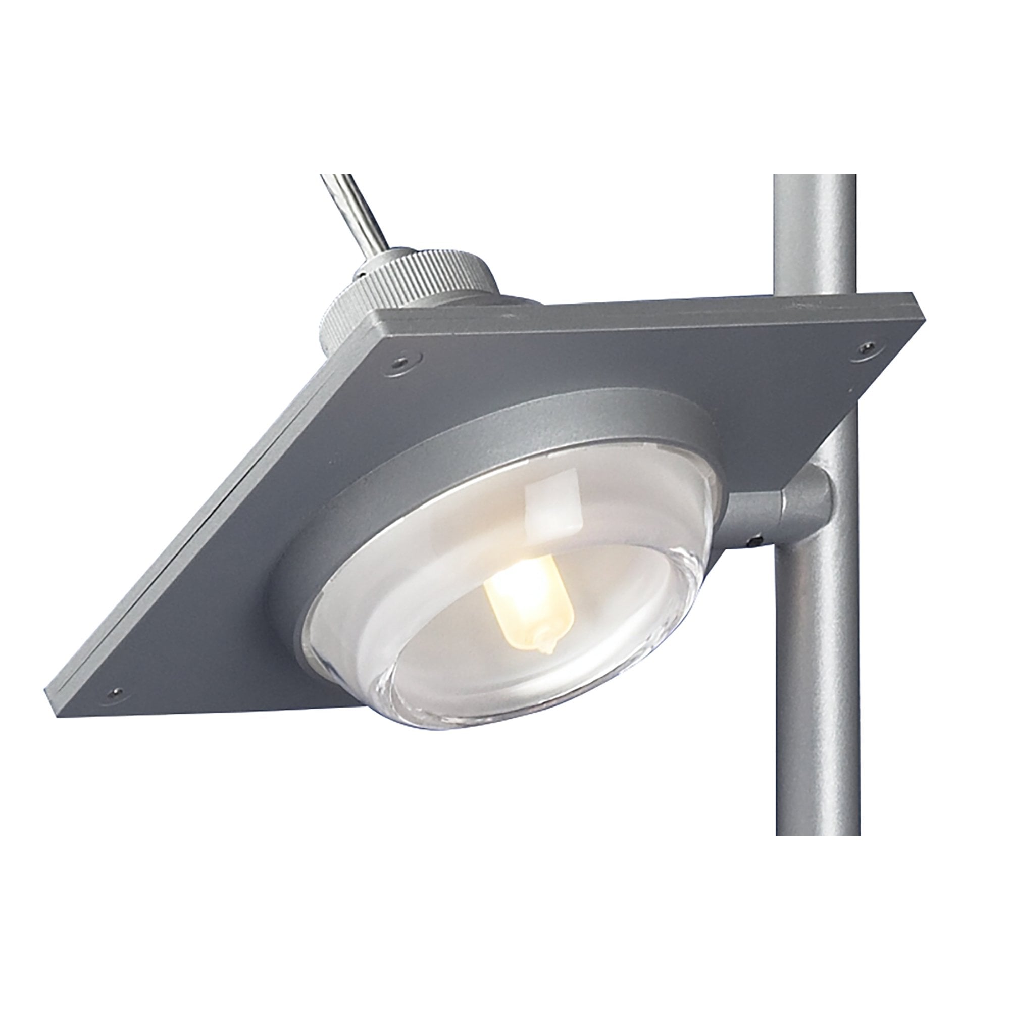 M40008 Ull Table Lamp 1 Light G9 Silver Grey