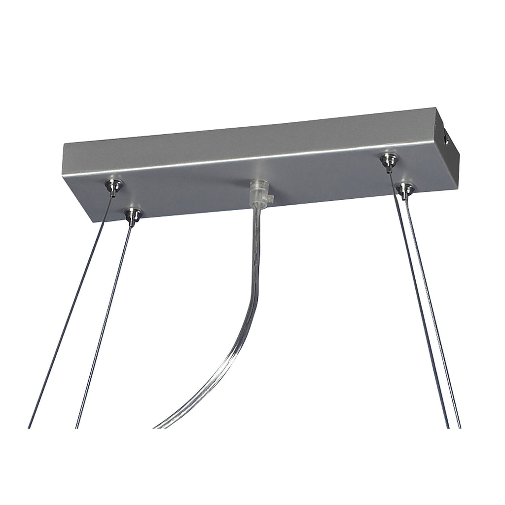 M40002 Ull Rectangular Pendant 6 Light G9 Silver Grey