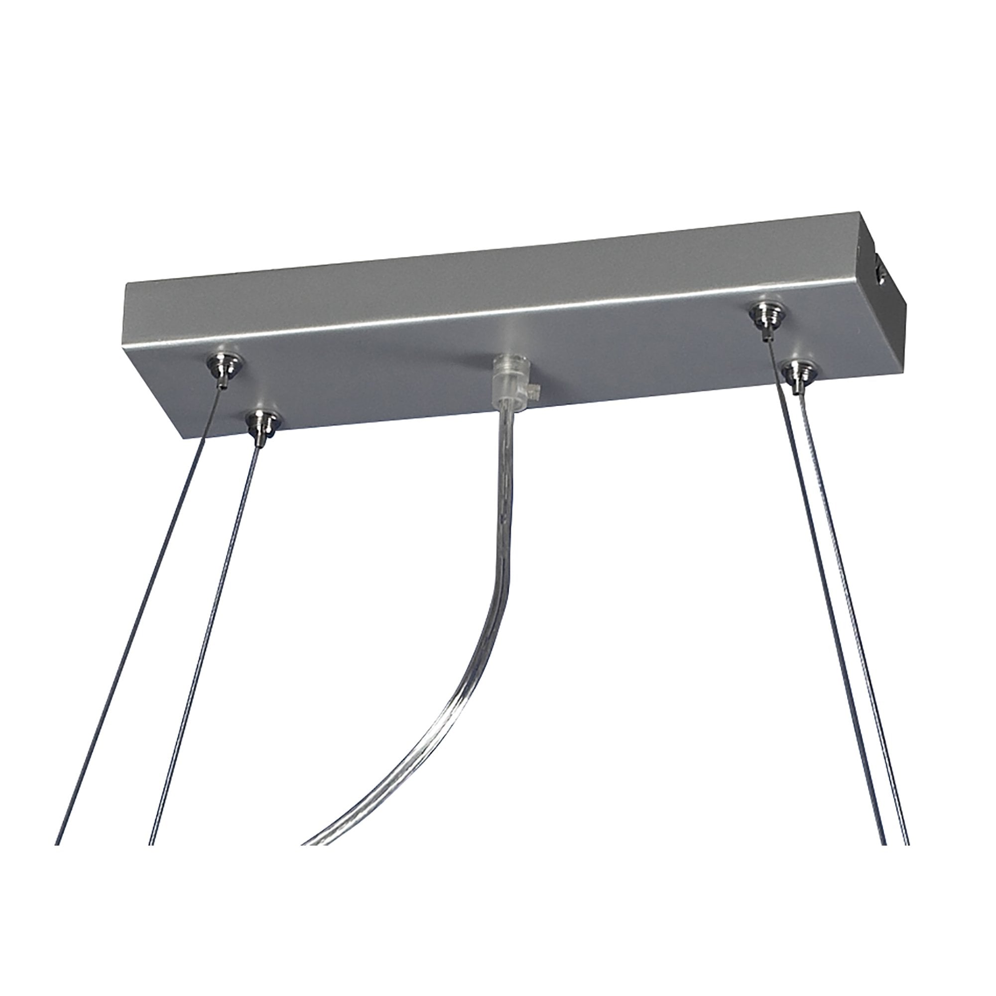 M40002 Ull Rectangular Pendant 6 Light G9 Silver Grey