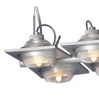 M40002 Ull Rectangular Pendant 6 Light G9 Silver Grey