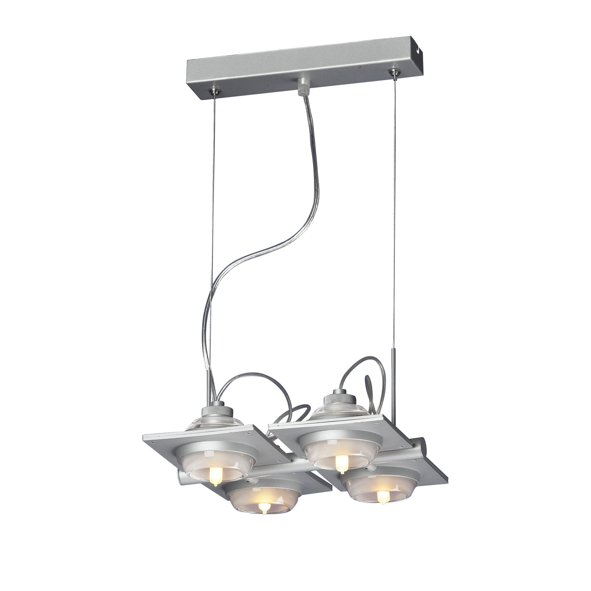 M40004 Ull Pendant 4 Light G9 Silver Grey