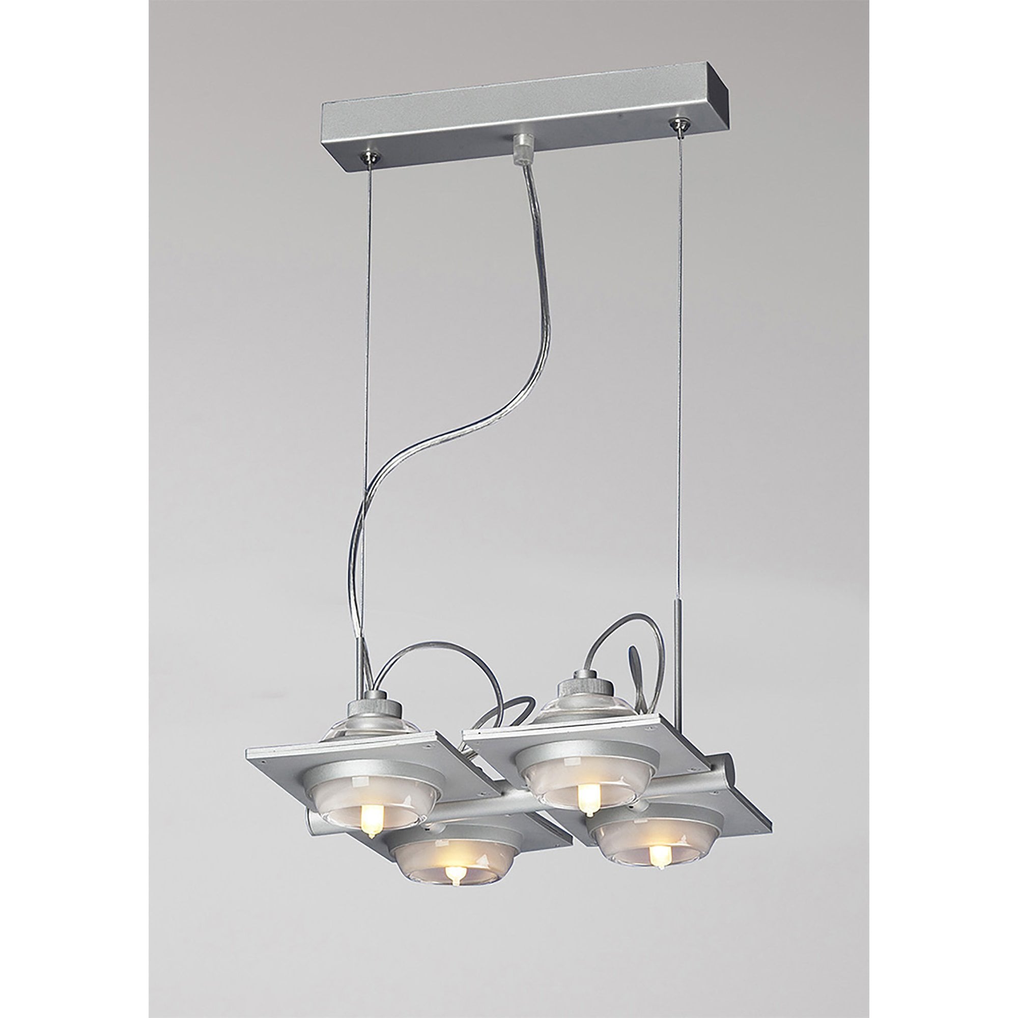 M40004 Ull Pendant 4 Light G9 Silver Grey