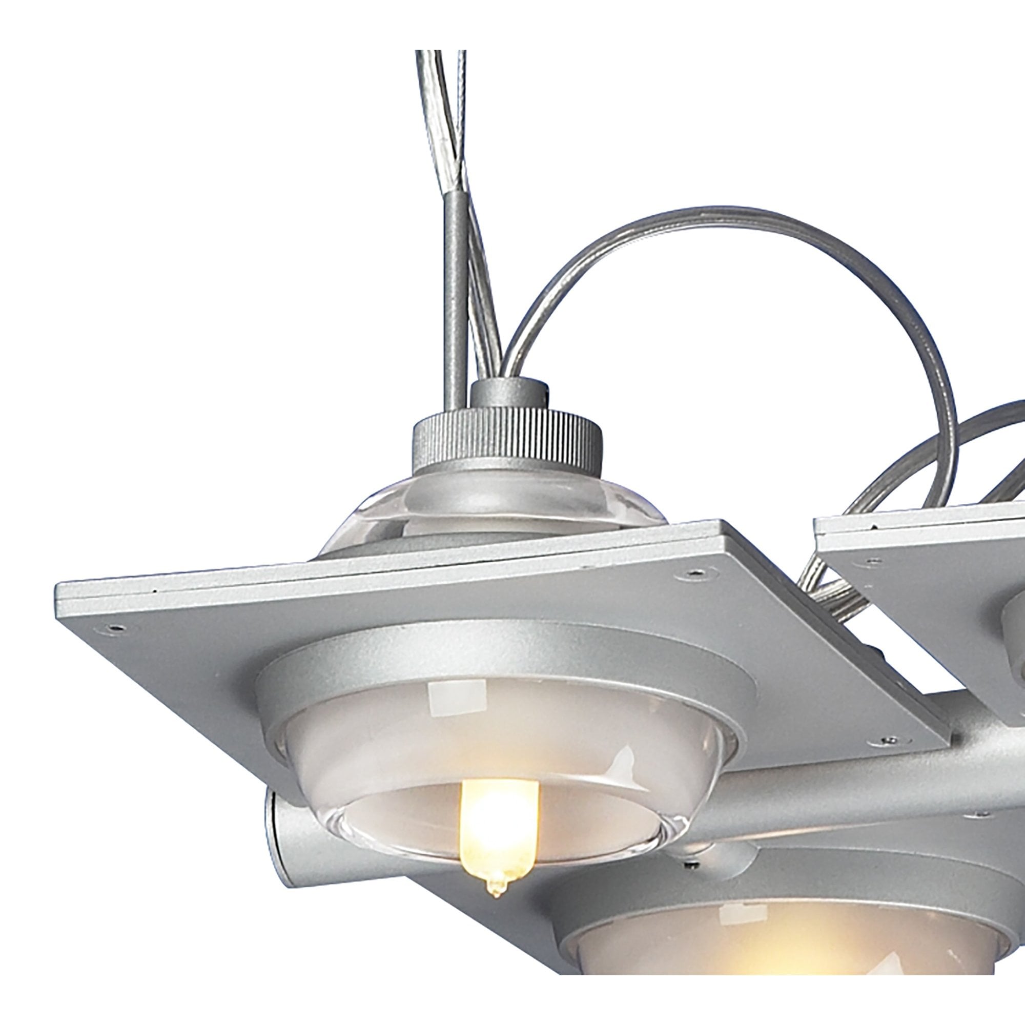 M40004 Ull Pendant 4 Light G9 Silver Grey