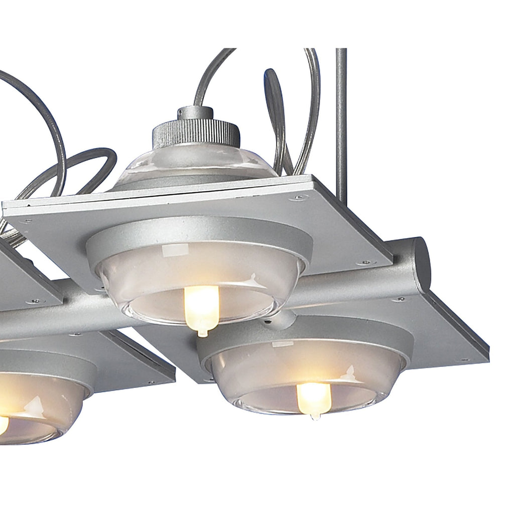 M40004 Ull Pendant 4 Light G9 Silver Grey