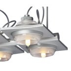 M40004 Ull Pendant 4 Light G9 Silver Grey