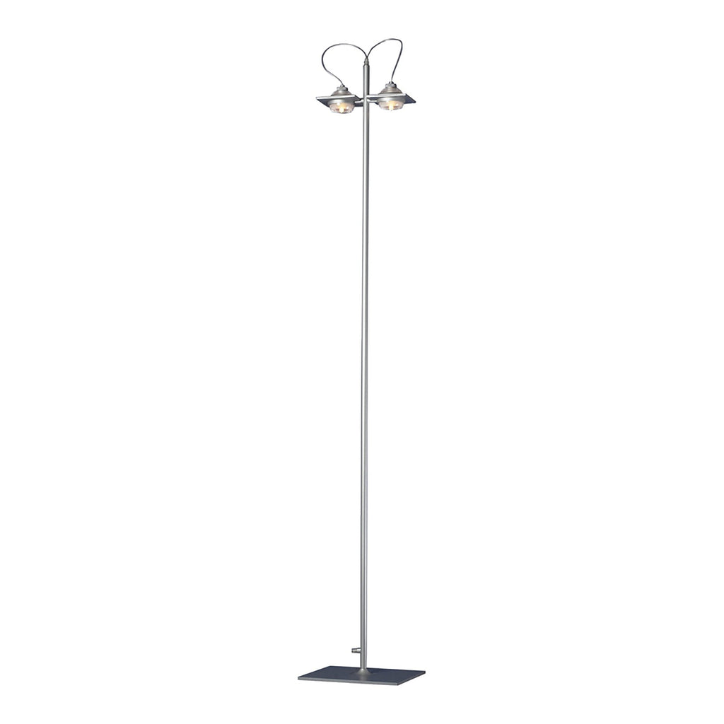 M40009 Ull Floor Lamp 2 Light G9 Silver Grey