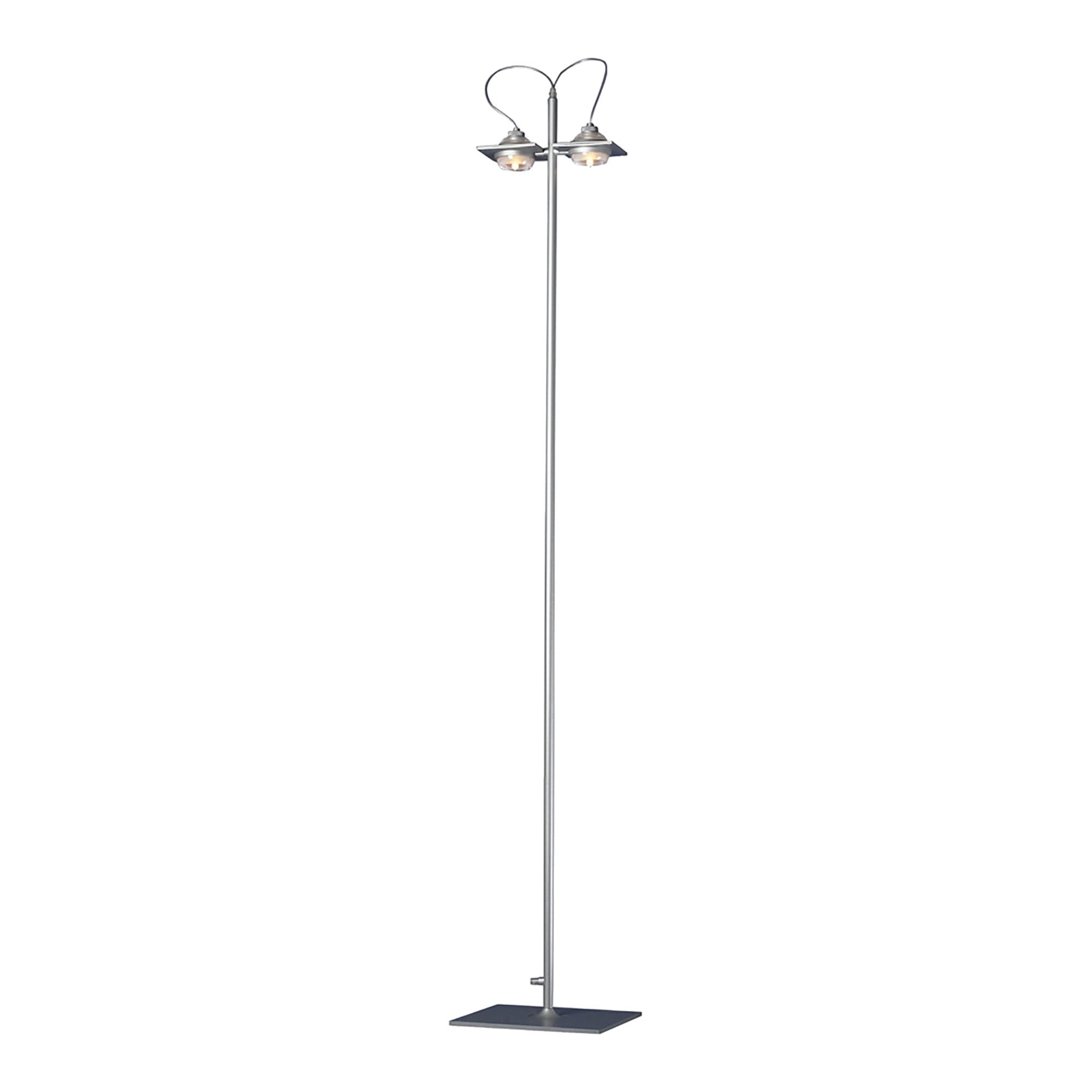 M40009 Ull Floor Lamp 2 Light G9 Silver Grey