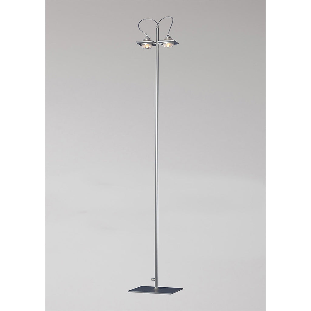 M40009 Ull Floor Lamp 2 Light G9 Silver Grey