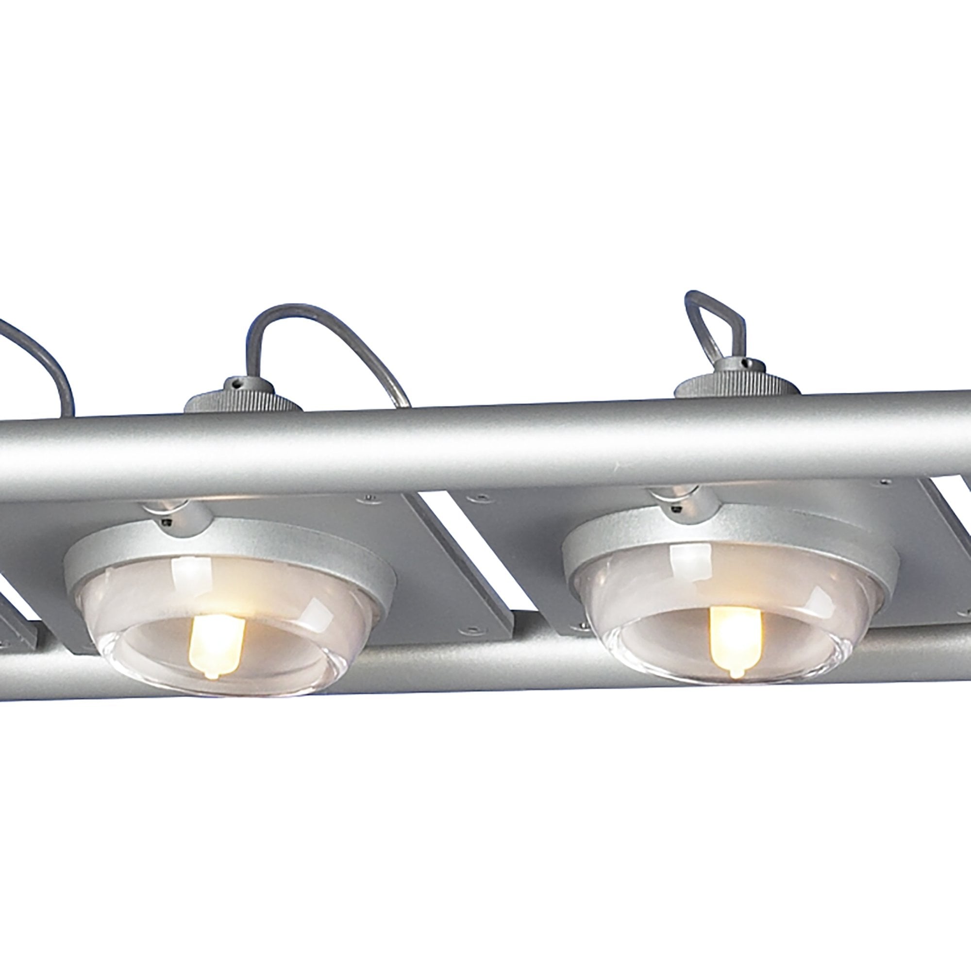 M40003 Ull Rectangular Pendant 4 Light G9 Silver Grey