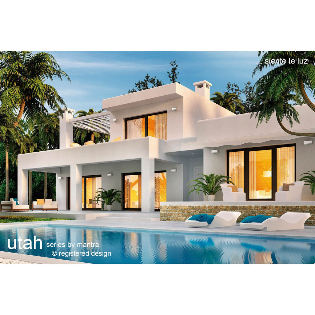 M7051 Utah Outdoor Wall Lamp 1 Light White