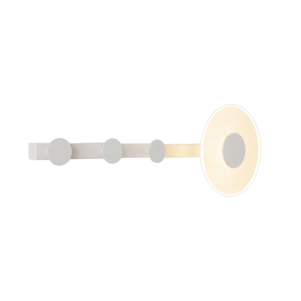 M7292 Venus Wall Lamp Coat Rack 6W LED White