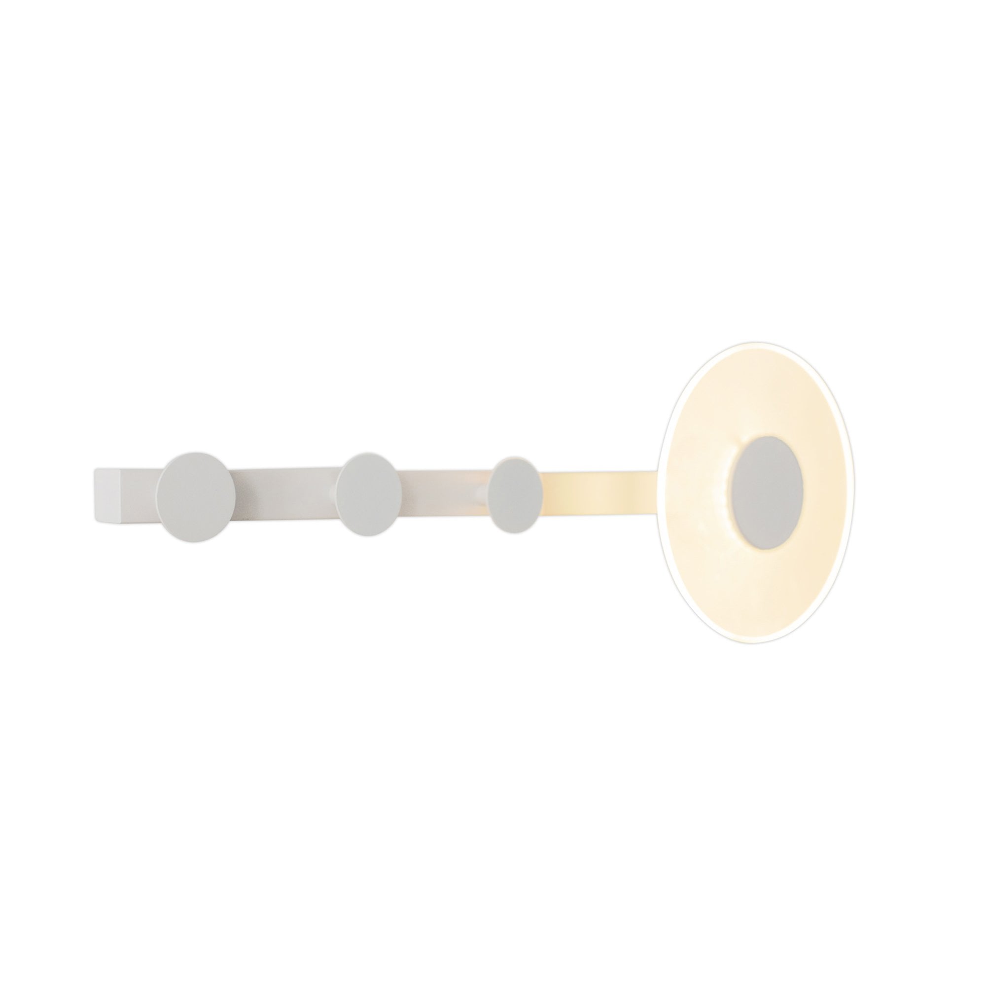 M7292 Venus Wall Lamp Coat Rack 6W LED White