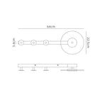 M7292 Venus Wall Lamp Coat Rack 6W LED White