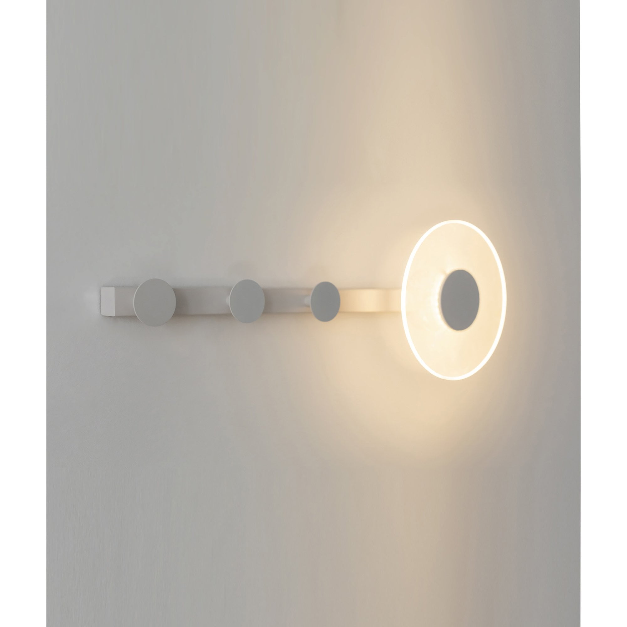M7292 Venus Wall Lamp Coat Rack 6W LED White