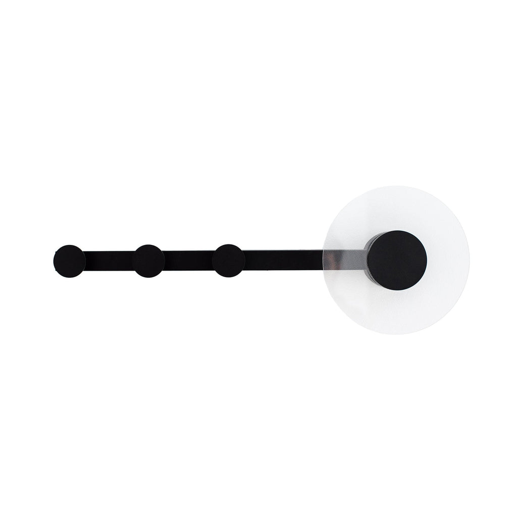 M7293 Venus Wall Lamp Coat Rack 6W LED Black