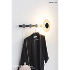 M7293 Venus Wall Lamp Coat Rack 6W LED Black