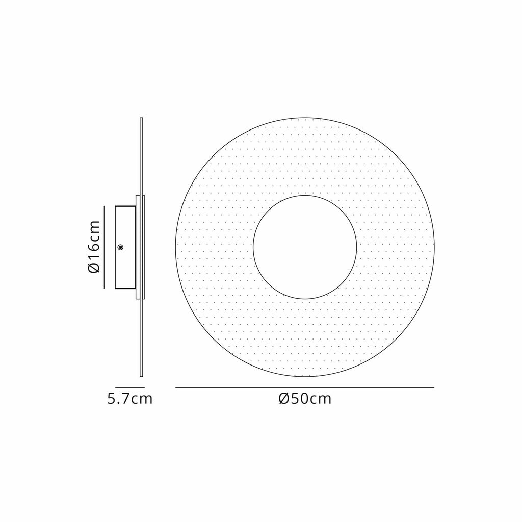 M8035 Venus Wall Lamp 18W LED Gold