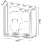 M7065 Verbier Outdoor Up/Down Ceiling/Wall Lamp 2 Light Dark Grey