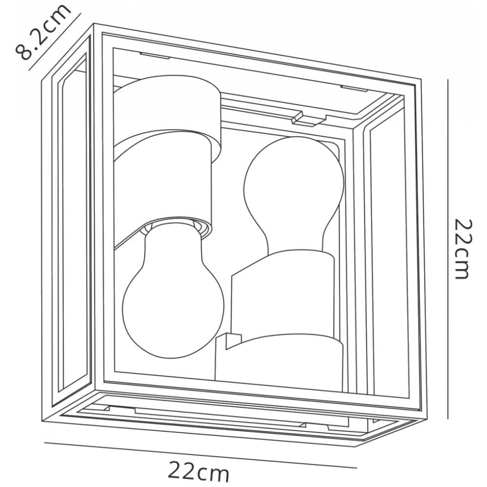 Verbier Outdoor Up/Down Ceiling/Wall  Lamp 2 Light Dark Grey