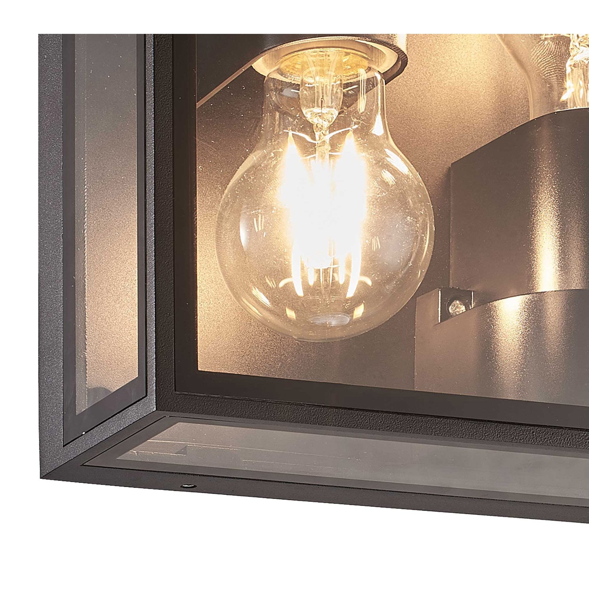 Verbier Outdoor Up/Down Ceiling/Wall  Lamp 2 Light Dark Grey