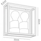 M7066 Verbier Outdoor Vertical Wall Lamp 2 Light Anthracite