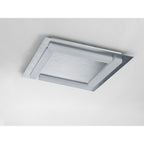 M8311/1 Verona Square Ceiling 4 Light 20W LED Satin Aluminium/Frosted Acrylic