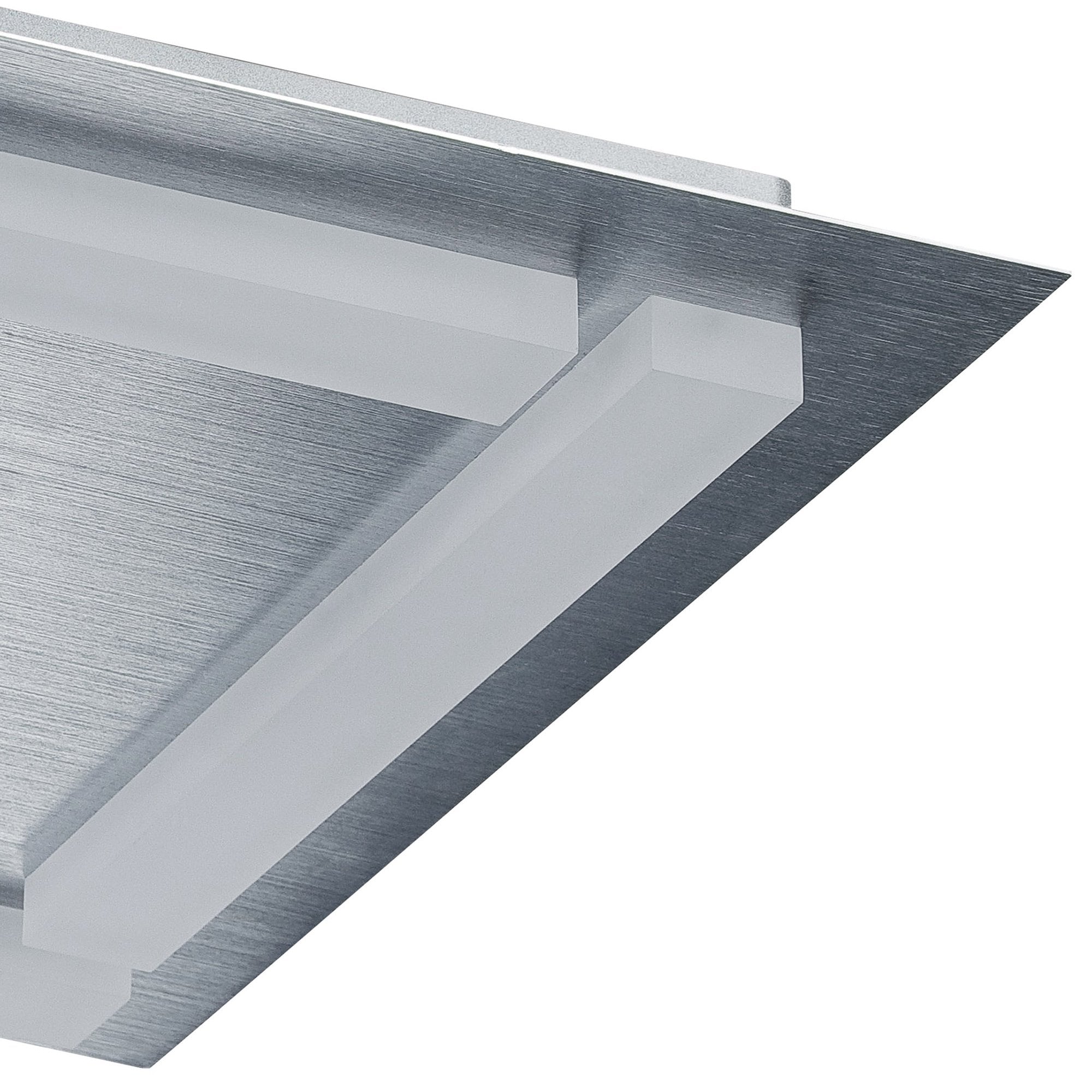 M8311/1 Verona Square Ceiling 4 Light 20W LED Satin Aluminium/Frosted Acrylic