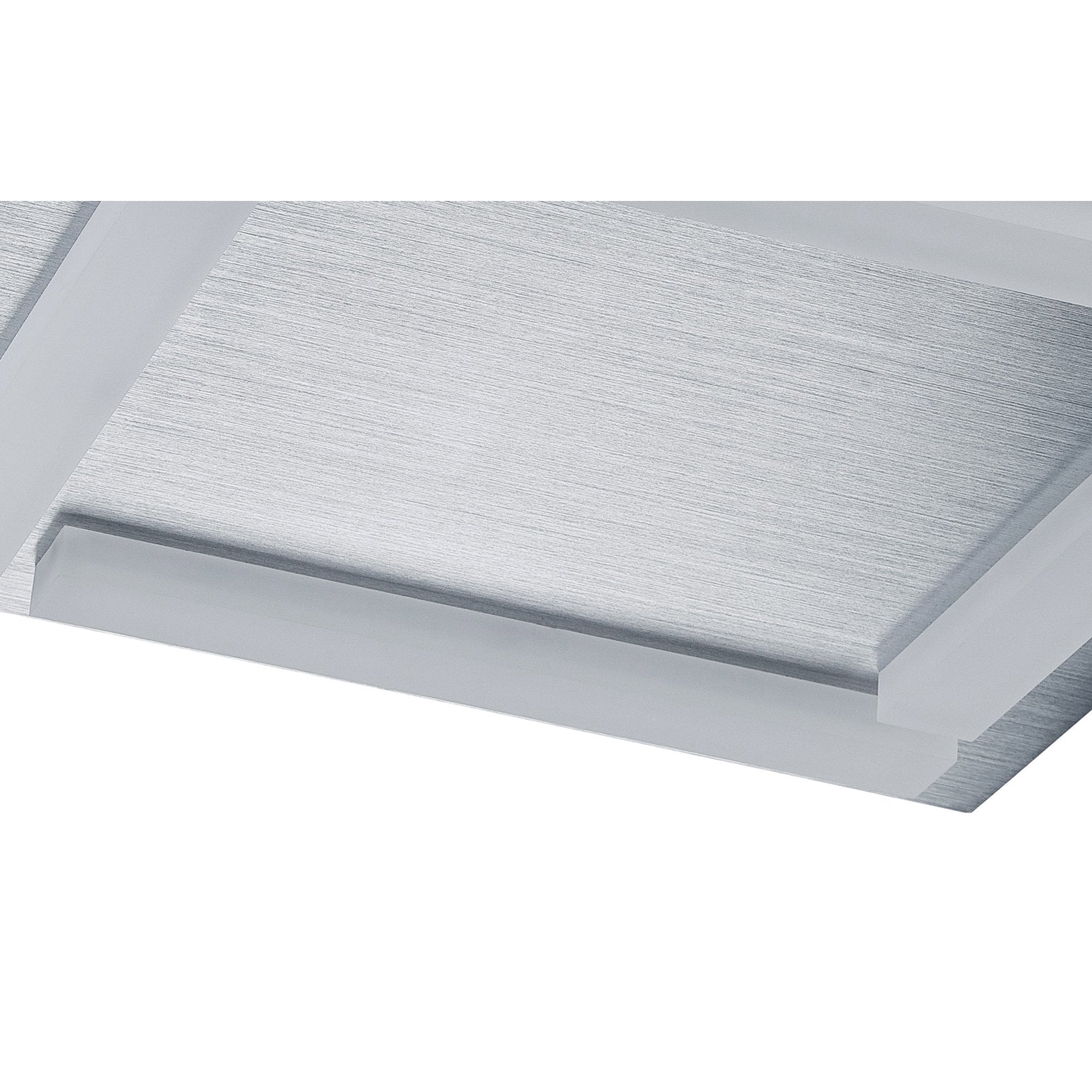 M8311/1 Verona Square Ceiling 4 Light 20W LED Satin Aluminium/Frosted Acrylic