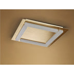 M8312/1 Verona Square Ceiling 4 Light 20W LED Satin Gold/Frosted Acrylic