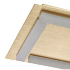 M8312/1 Verona Square Ceiling 4 Light 20W LED Satin Gold/Frosted Acrylic