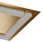 M8312/1 Verona Square Ceiling 4 Light 20W LED Satin Gold/Frosted Acrylic