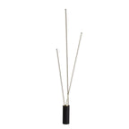 M7348 Vertical 3 Light Floor Lamp 60W LED Dimmable Black