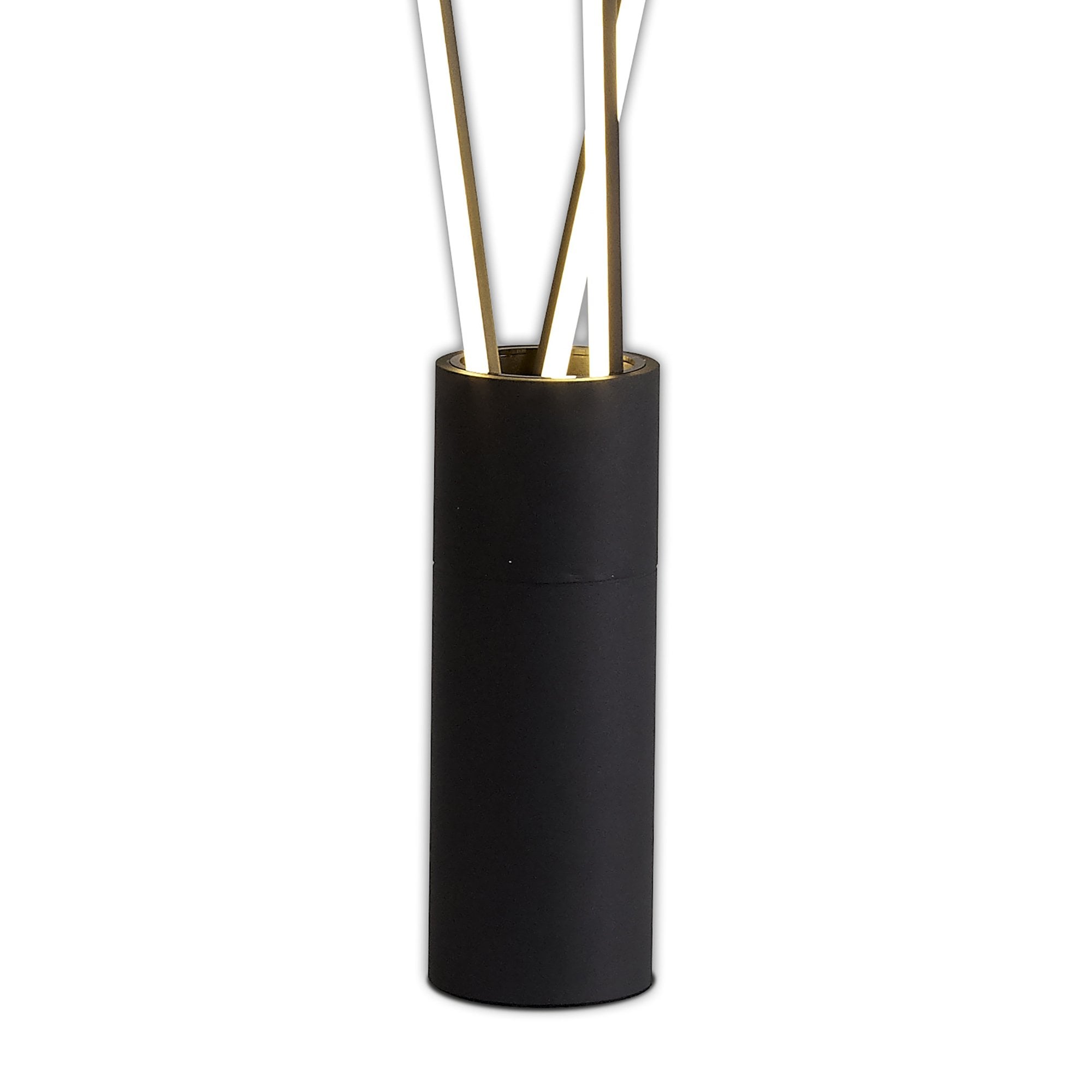 M7348 Vertical 3 Light Floor Lamp 60W LED Dimmable Black