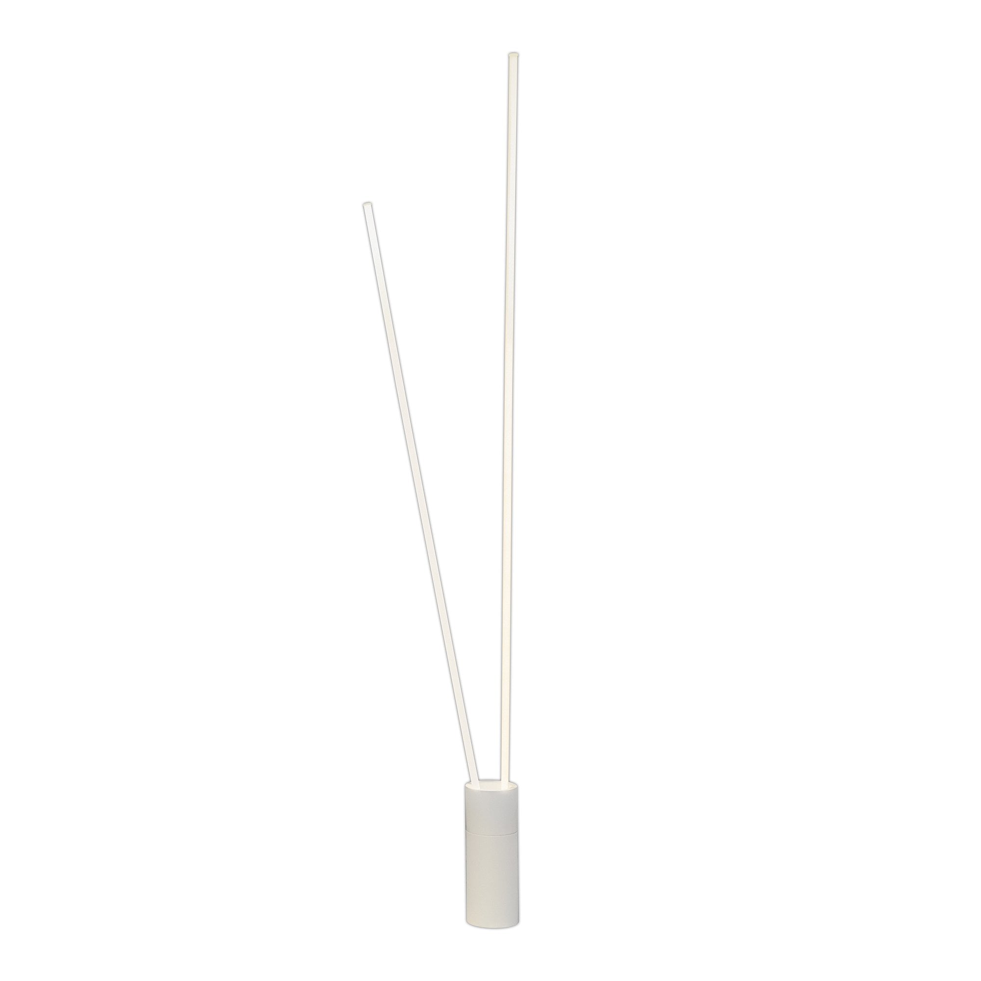 M7345 Vertical 2 Light Floor Lamp 44W LED Dimmable White