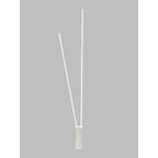 M7345 Vertical 2 Light Floor Lamp 44W LED Dimmable White