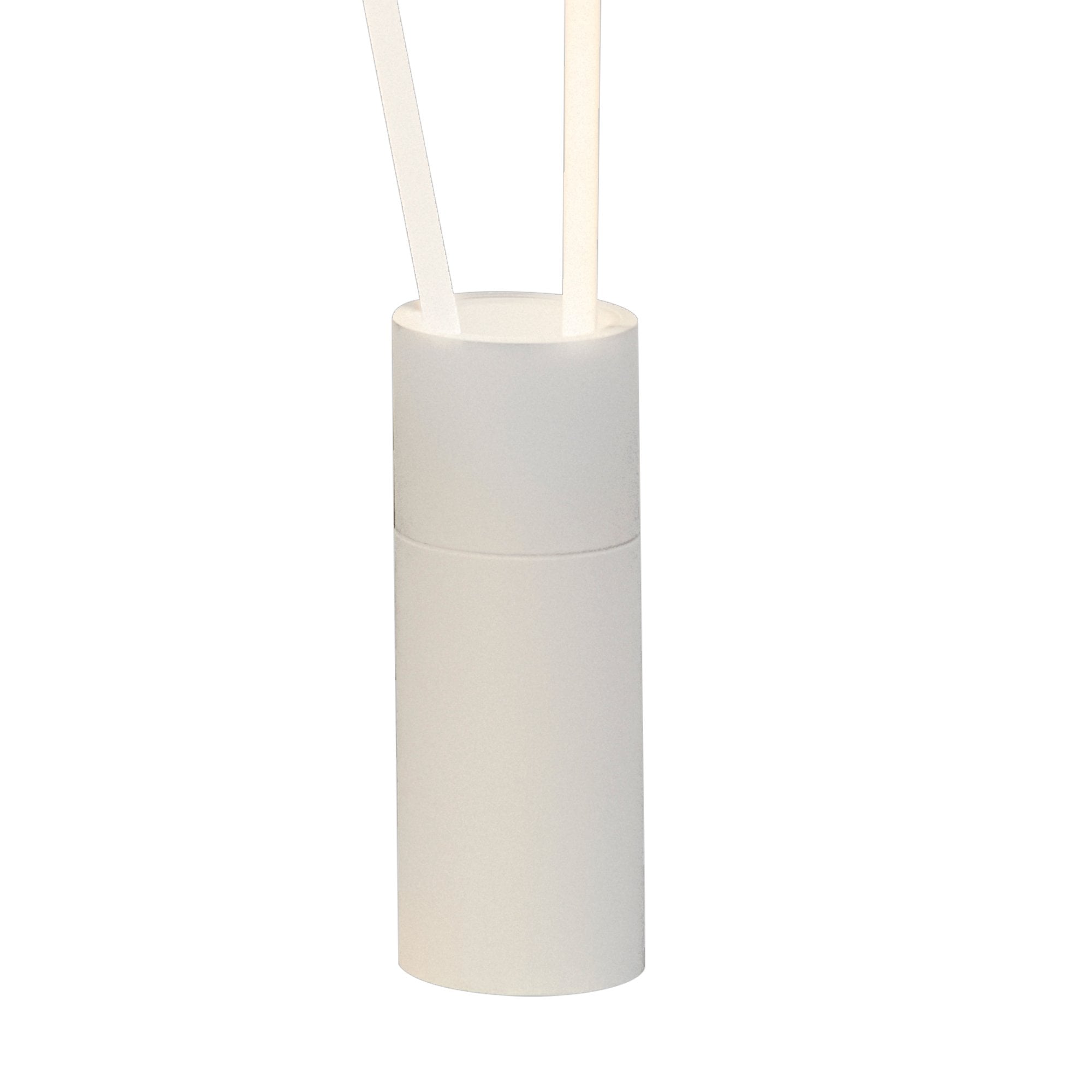 M7345 Vertical 2 Light Floor Lamp 44W LED Dimmable White
