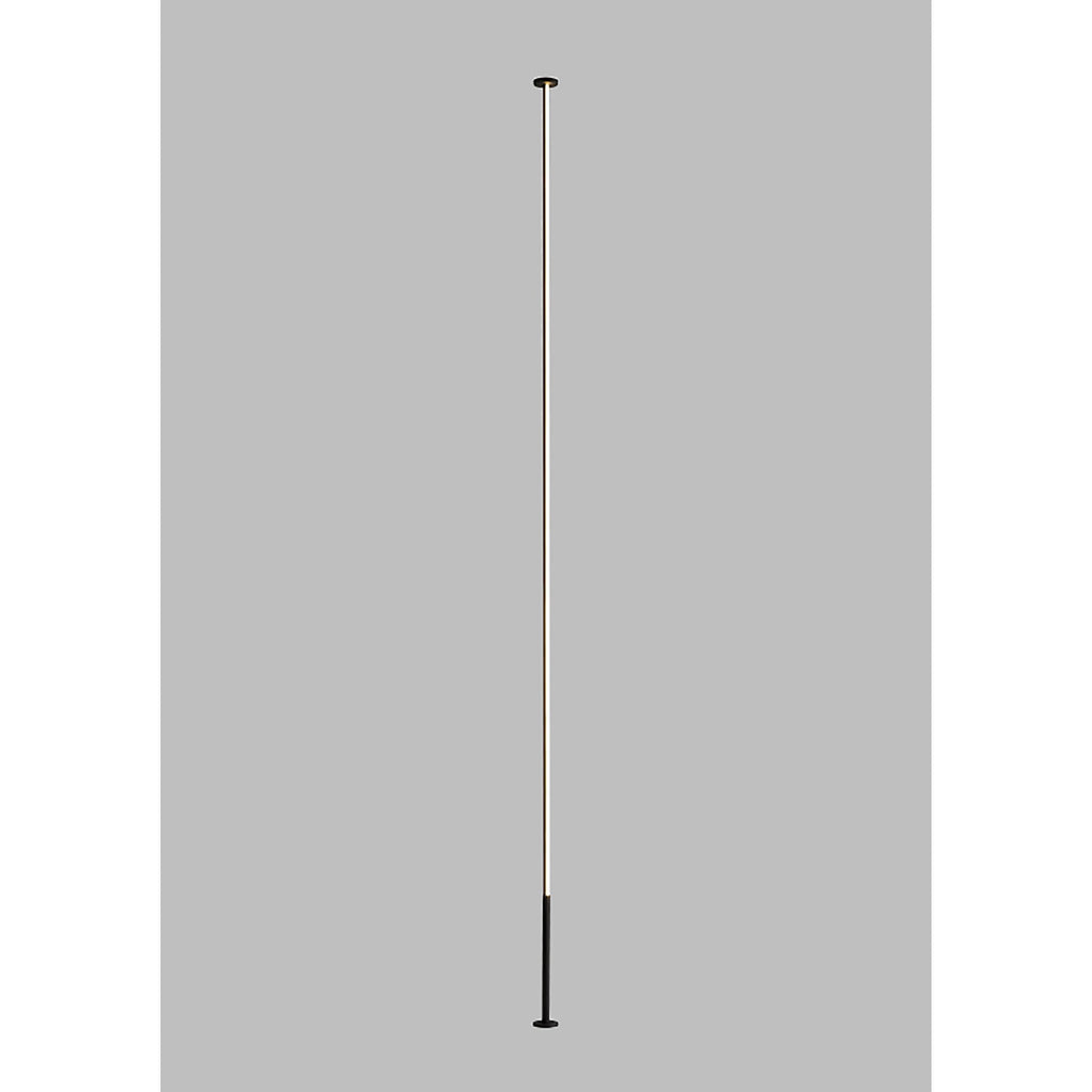 M7359 Vertical 1 Light Floor Lamp 36W LED Dimmable Black