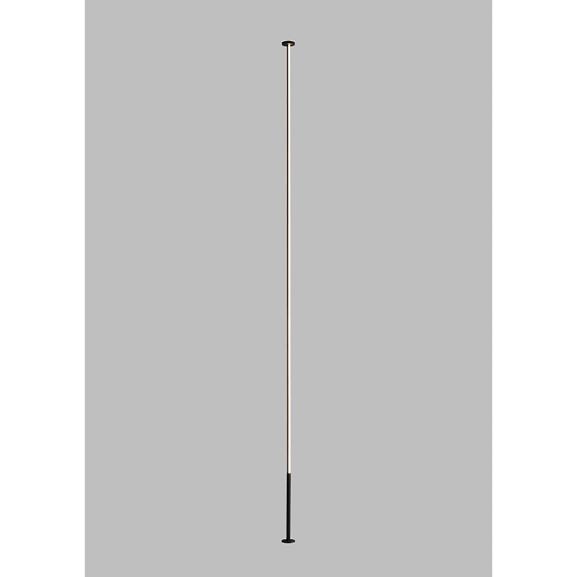 M7359 Vertical 1 Light Floor Lamp 36W LED Dimmable Black