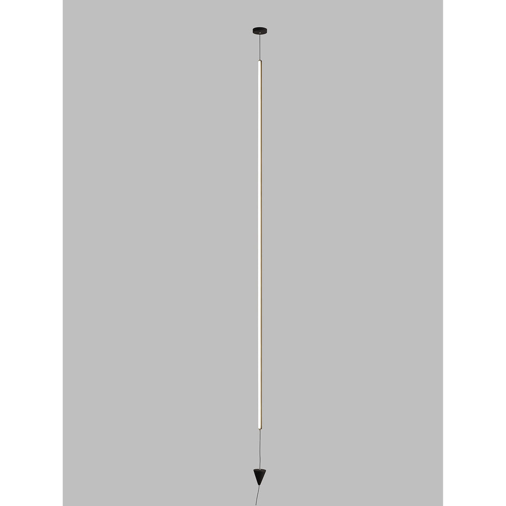 M7352 Vertical Pendant/Floor Lamp 36W LED Dimmable Black