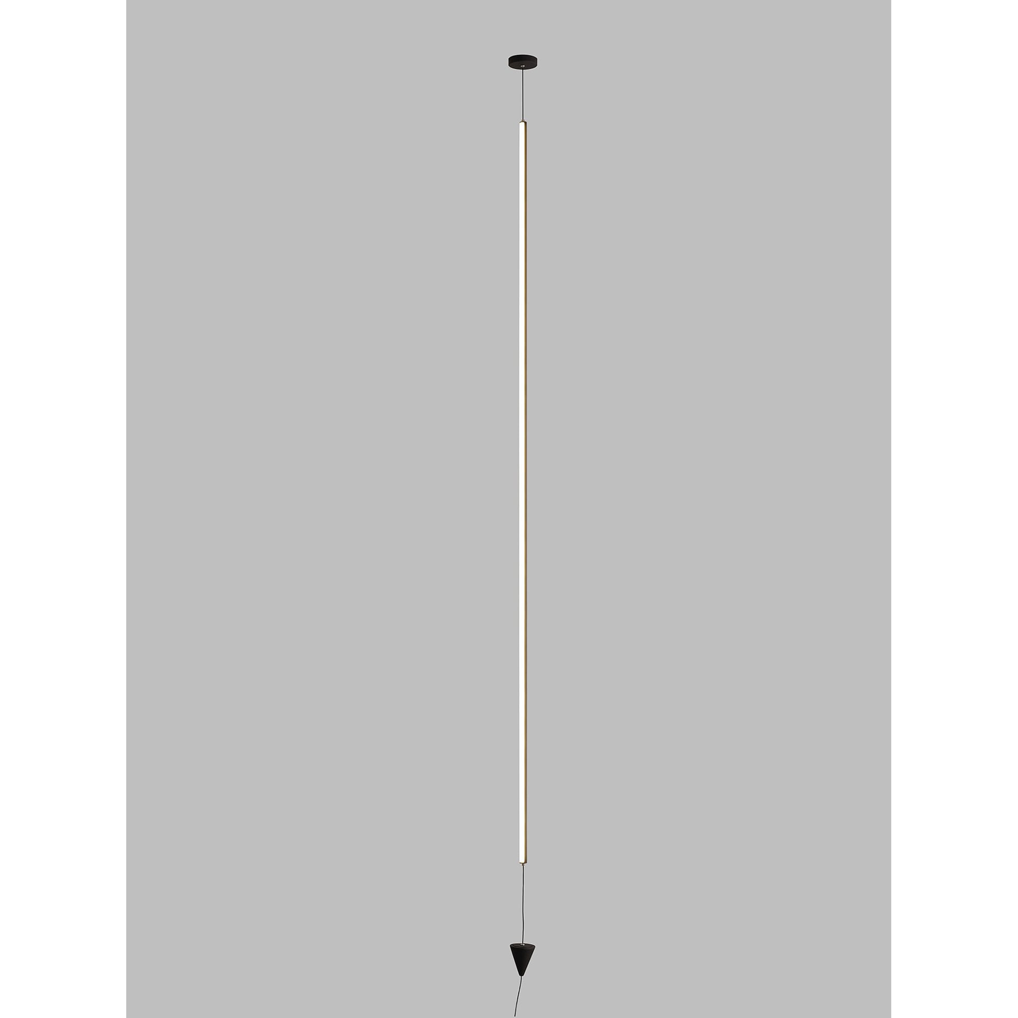 M7352 Vertical Pendant/Floor Lamp 36W LED Dimmable Black