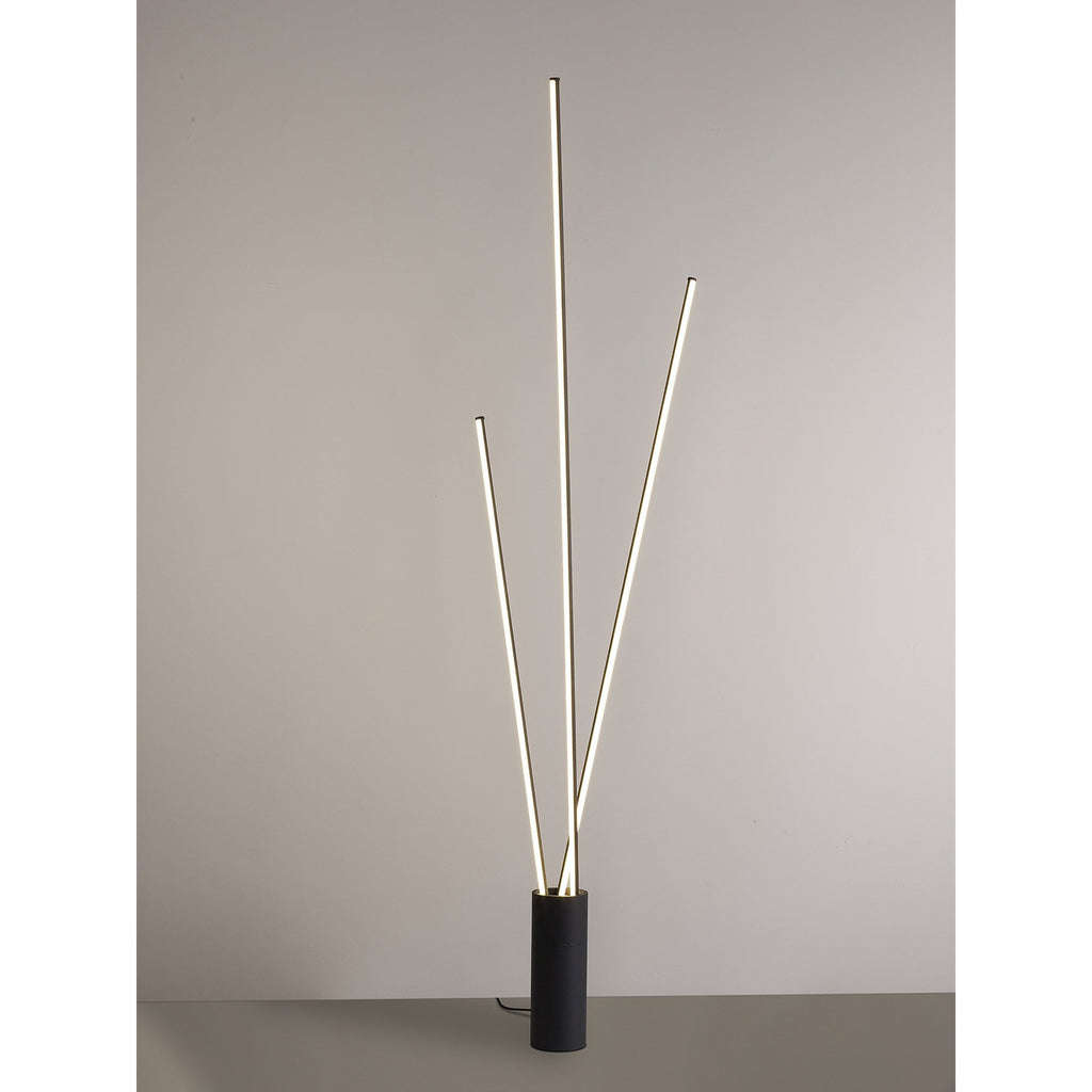 M7352 Vertical Pendant/Floor Lamp 36W LED Dimmable Black
