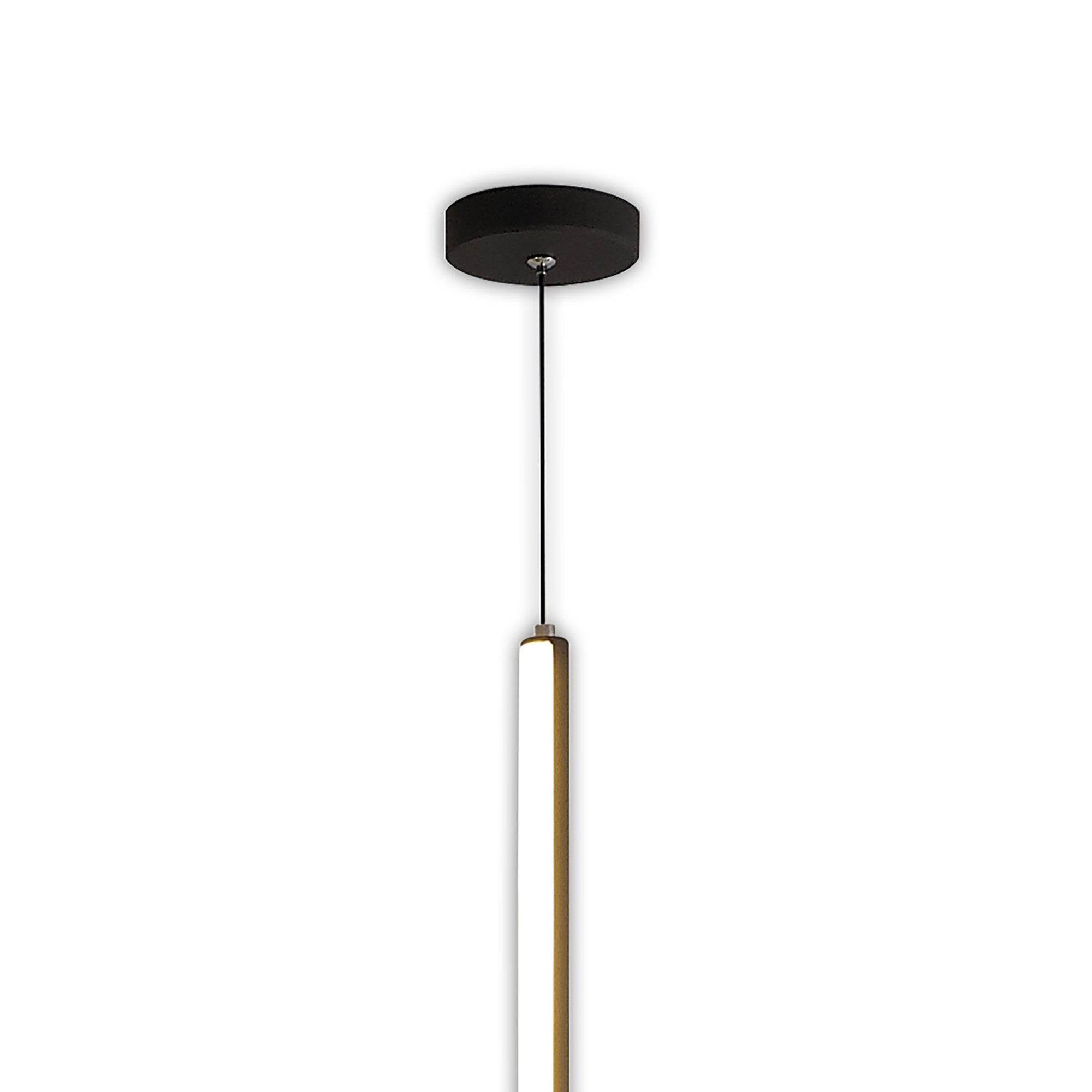M7352 Vertical Pendant/Floor Lamp 36W LED Dimmable Black