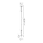 M7351 Vertical Pendant/Floor Lamp 36W LED Dimmable White