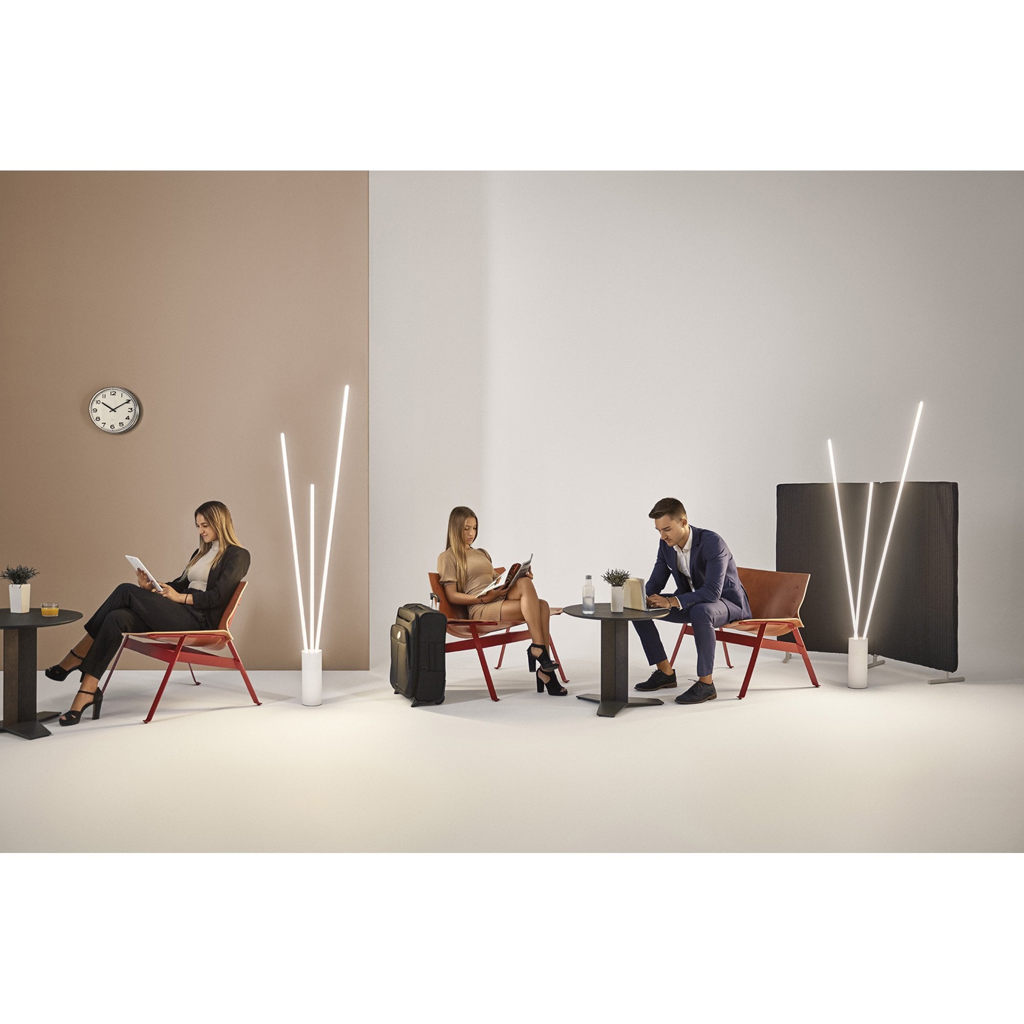 M7351 Vertical Pendant/Floor Lamp 36W LED Dimmable White