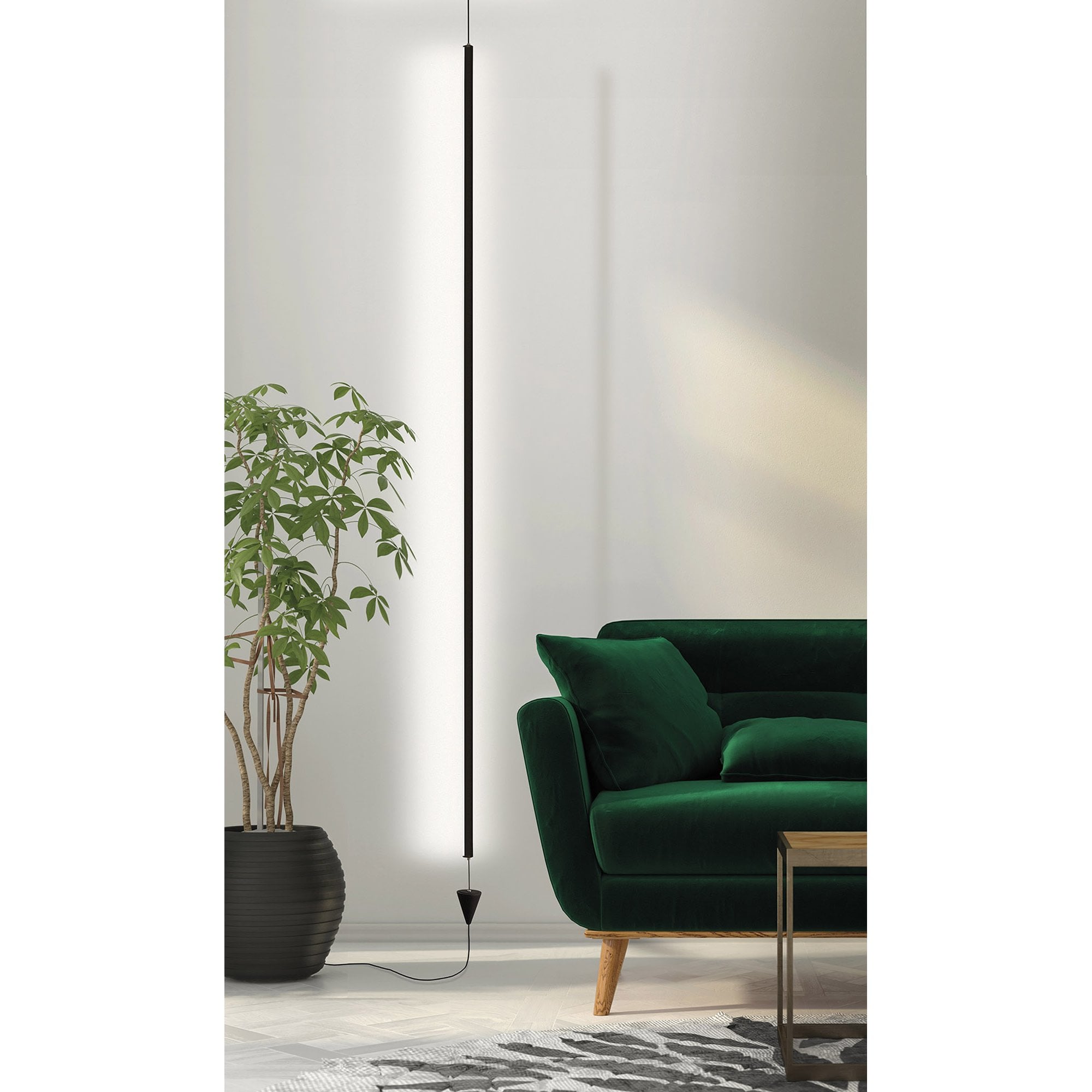 M7351 Vertical Pendant/Floor Lamp 36W LED Dimmable White